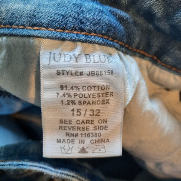 Judy Blue‎ Jeans Womens 15/32 High Rise Skinny Acid Mineral Wash Distressed - Picture 6 of 10
